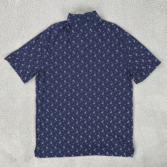 Polo Ralph Lauren Polo Men Medium Blue Anchors Nautical Embroidered‎ R67 - Picture 13 of 16